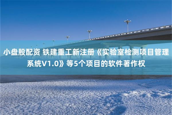 小盘股配资 铁建重工新注册《实验室检测项目管理系统V1.0》等5个项目的软件著作权